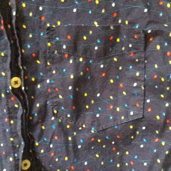 🎄Perfect for Christmas! Gap boys button down w/holiday lights - Picture 3 of 5